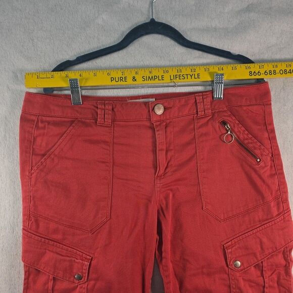 Jolt Cargo Pants Junior Size 11 Zipper and Snap Pockets Cotton Stretch Slim Fit - Picture 7 of 9